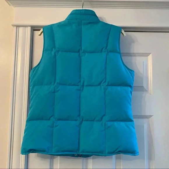 TALBOTS Womens S Periwinkle Blue Goose Down Filled Puffer Vest Full zip Small - Picture 2 of 8